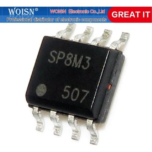 10PCS SP8M3 SP8M3FD5TB SOP-8 SMD 30V 4.5A Common chip of high pressure plate New original In Stock