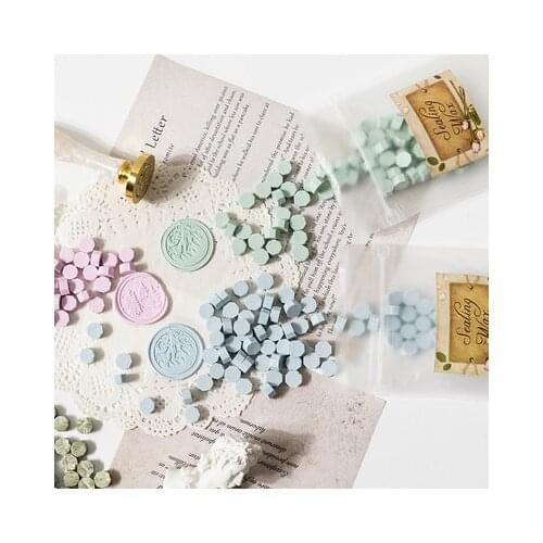 100Pcs Seal Stamp Wax Vintage Wax Seal Stamp Tablet Pill Beads for Envelope Wedding Wax Seal Ancient Sealing Wax