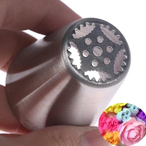 #12 Russian Tulip Icing Piping Cream Nozzles Cake Decoration Baking Pastry Tips Chocolate Cake Nozzle Wedding Bakeware