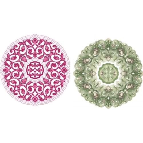 2021 Acorn Frame Metal Cutting Dies Scrapbook Diary Decoration Stencil Embossing Template DIY Greeting Card Maker AlbumsHandmade