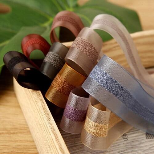 5yards Bilateral Snow Yarn Nylon Knitted Ribbon Organza Ribbons for Hair Bow DIY Bouquet Gift Packing Supply