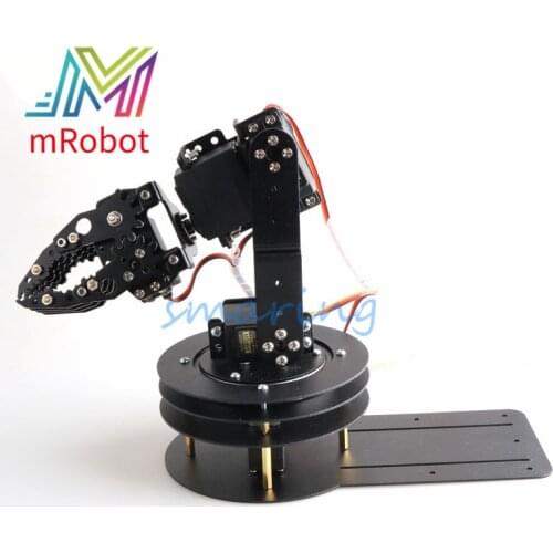 5DOF Mechanical Robot Arm 360 Degree Rotating Base Manipulator With Claw Clamp MG996R WIFI/Bluetooth Control Robotic Model Toy