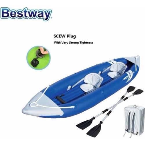 65061 Bestway 152" X 37"/3.85m X 93cm Bolt X2 Kayak Sporting Boat For Couple/inflatable Rubber Boat/only 5 Left In Stock