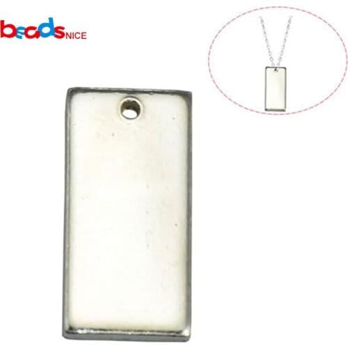 Beadsnice ID30913smt2 Sterling Silver Stamping Blank Disc Necklace Pendant Finding Blank Jewelry