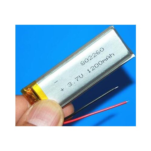 Free ship 2pcs/lot 802260 3.7v 1200mah polymer lithium ion rechargeable battery li-po battery
