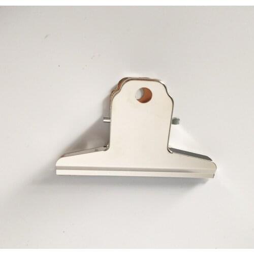 Free Shipping(9pcs/lot) 75mm Power metal Grip Clips silver Bulldog clip Stainless steel ticket clip stationery