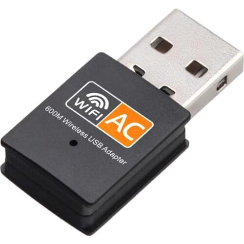 Wireless USB WiFi Adapter Dual Band 2.4 & 5.8Ghz 802.11ac 600Mbps Computer Network Card Receiver Wholesale 100pcs/lot
