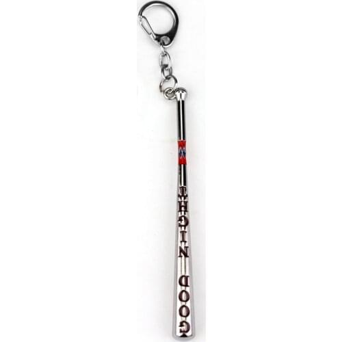1PC Chic Unisex Jewelry Baseball Bat Good Night Test Keychain Key Rings Gift Chaveiro Car Key Holder