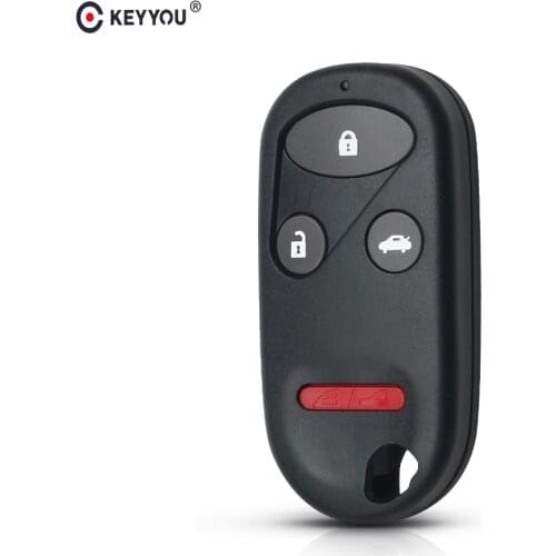 KEYYOU 10x 4 Button Auto Car Remote Key Shell Cover For Honda Accord CRV S2000 Civic Odyssey Key Fob Case
