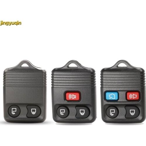 Jingyuqin Remote Car Key Fob Shell For Ford Mustang Focus Lincoln LS Town Car Mercury Grand Marquis Sable 3/4 Buttons