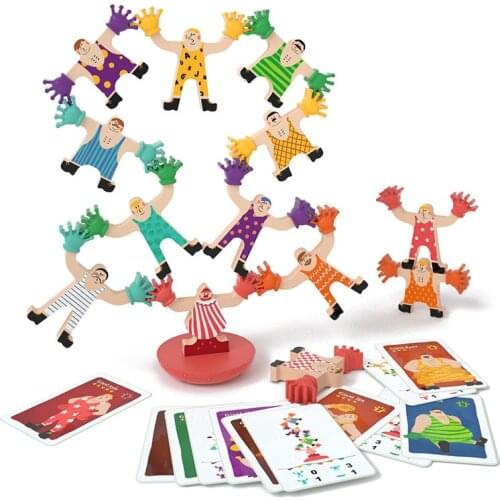 Wooden Hercules Balance Building Blocks DIY Stacking Jade Wooden Toys Wooden Blocks Kids Educational Toys