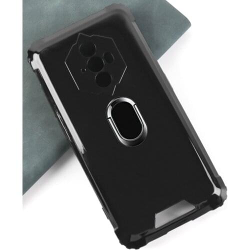 For BLACKVIEW BV6600 Case Metal Ring Holder Magnetic car Silicone Phone Case On for BlackView Bv6600