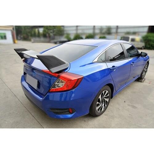 Carbon Fiber Rear Trunk Spoiler Wing For Honda 10th Civic Sedan 4-Door 2016-2017 Custom Spoiler
