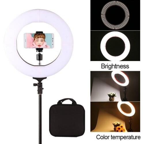 GSKAIWEN 12" Photography Video Studio Ring Light Annular Lamp 3200K-5500K Dimmable Diital Lamp Light With Tripod Stand For Video