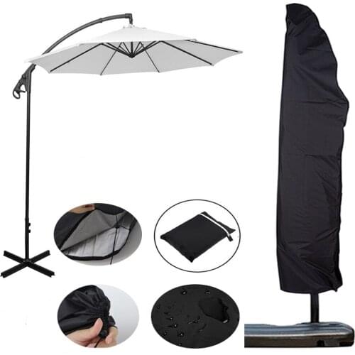 Patio Umbrella Cover Banana Umbrella Large Sun Umbrella Cover Outdoor Umbrella Cover Cantilever Parasol Covers with Zipper