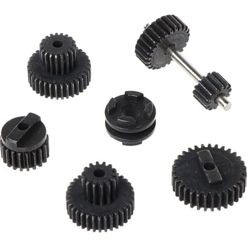 Good Quality New 1 Set Metal Gears With 370 Motor For Speed Change Gear Box For WPL B1 B24 B16 B36 C24 1/16 4WD 6WD RC Car