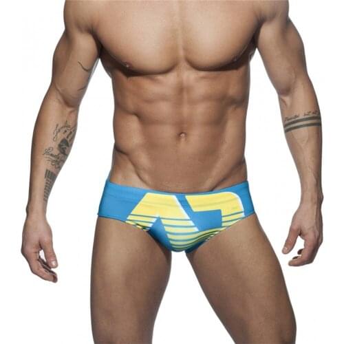 With Push Pad Mens Swimming Trunks European And American Fashion Low Waist Beachwear Sexy Bikini Beach Quick Drying Surfing