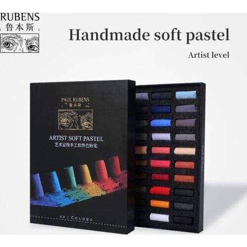 Paul Rubens Artist Grade 40color Soft Pastel High quality Soft Pastel Sticks Art Supplies for Drawing Blending Layering Shading
