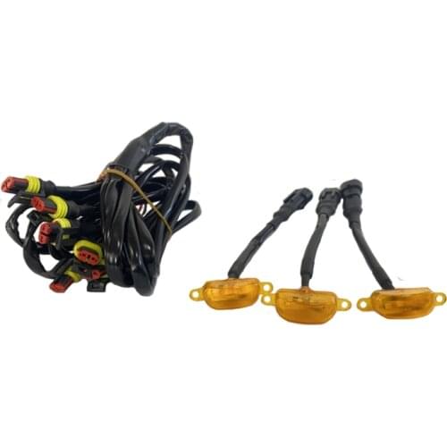 Fit for Takumar Super Raptor off-road vehicle mid-grid LED light modification SUV Car mid-grid small yellow light