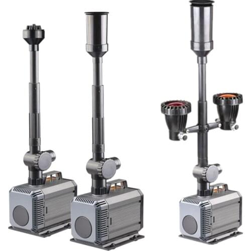 100W Aquarium Garden Pond Submersible Pump Amphibious Pump Fish Tank Fountain Pump Water Pump w/ Led Light