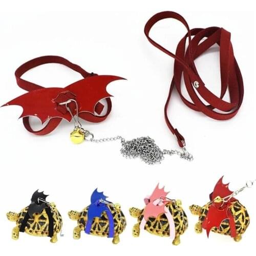 Pet Leashes Outdoor Creative Turtle Harness Leashes With Wings Tortoise Walking Chest Back Traction Rope Supplies Pet Harness