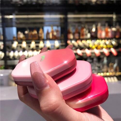 Lovely Gradient Face Blusher Powder Rouge Makeup Cheek Blusher Powder Minerals Long Lasting Blusher Brush Palette Natural Blush