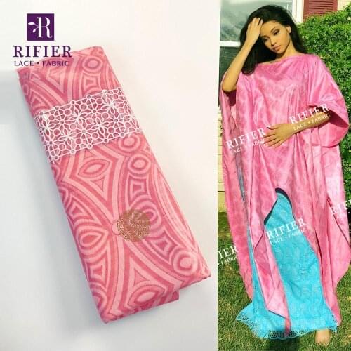 Pink Bazin Riche Gextczer 2020 New Design Colorful For African Gambia Women Wedding Dress 100% Organic Cotton Basin Riche Broder