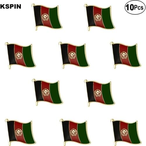 Afghanistan Flag Lapel Pin Flag badge Brooch Pins Badges 10Pcs a Lot