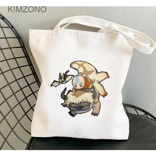 Avatar the Last Airbender shopping bag jute bag shopper canvas cotton handbag shopper bag reusable reciclaje foldable custom