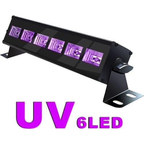 LED Stage UV Light Bar 18W LED Wall Wash Stage Effect Lights 6LED UV Color Bar Light for DJ KTV Disco Club Party Light