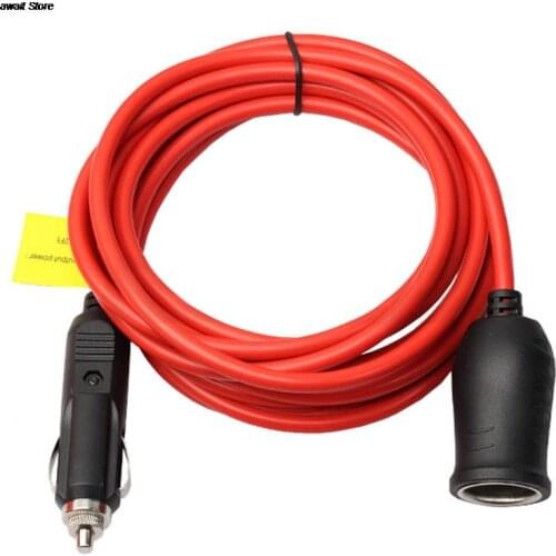 12V/24V 3.5M Cigarette Lighter Extension Cord Wire Car Cigarette Lighter Plug Socket Extension Cable Copper Wire