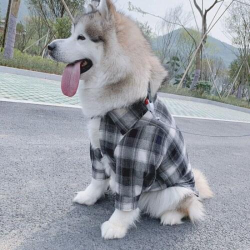 Spring Autumn Dog Shirt Big Dog Outfit Small Large Dog Clothes Coat Pomeranian Corgi Samoyed Husky Golden Retriever Clothing
