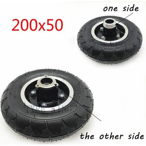 High Performance 200x50 Pneumatic Wheel Tire with Hub 8 Inch 200*50 Wheel Tyre for Electric Scooter Electric Vehicle Accessories