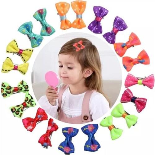 20Pcs/Lot Girls Hair Accessories Pet Hair Clip Butterfly Knot Decoration Hairpins New Hair Barrette Bows Hairclip Cute Headdress