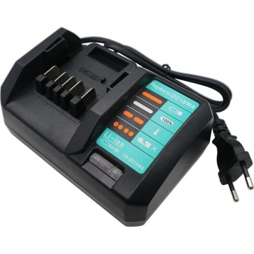 RISE-14.4V-18V Charger DC18WA for Maktec MAKITA DC18SG DC1851 BL1813G BL1415G BL1815G BL1413G UH522D UM167D UR180D(EU Plug)