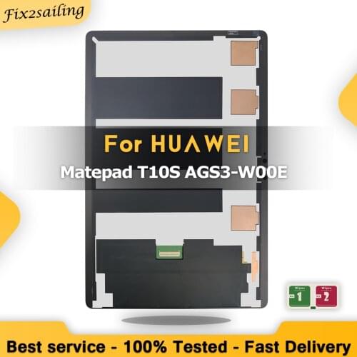 100% High Quality For Huawei MatePad T 10S T10S AGS3-W00E AGS3-AL00 AGS3-W09 10.1" LCD Display Touch Screen Digitizer Assembly