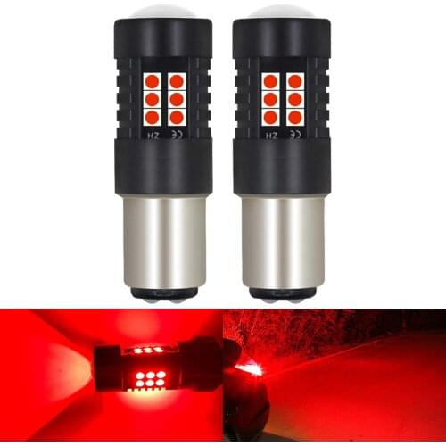 2Pcs BA15S P21W BAU15S PY21W BAY15D P21/5W T25 P27/7W 7443 LED Car Brake Bulbs Turn Signals Auto Backup Reverse Lamp DRL 12V-24V