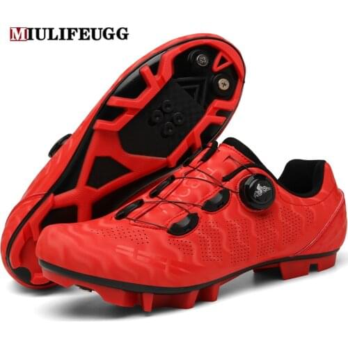 2021 Summer MTB Shoes Men Cycling Mountain Bike Sneakers Dirt Racing Clit Bicycle Road Spd Speed Footwear Cleat Flat Sports