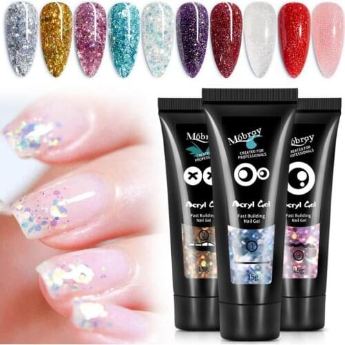 15g Nail Extension Gel Quick Dry Poly UV Gel For Manicure Nail UV Gel For Extension Color Nail Gel For Nails Art Painting Gel