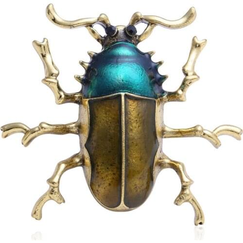 European and American personalized street shooting jewelry alloy Brooch oil dripping beetle brooch brooch brooch brooch