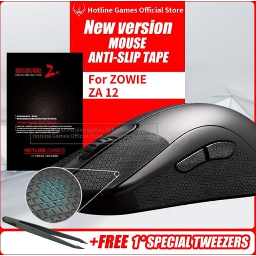Hotline Games Mouse Anti-Slip Tape for ZOWIE ZA12 Mouse Sweat Resistant Pads Mouse Side Anti-Slip Stickers Mouse Skates