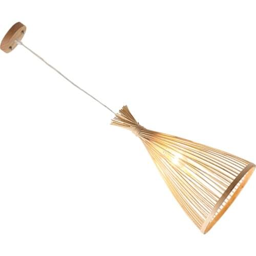 Classic Bamboo Chandelier Woven Bamboo Light Bamboo Hanging Lamp for Home