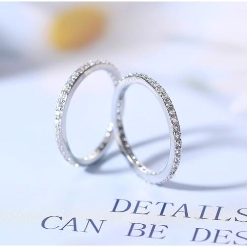 ZHOUYANG Small Cute Rings For Women Full Round Zircon Female Vice Ring Finger Accessories Silver Color Jewelry Korean Gifts R638