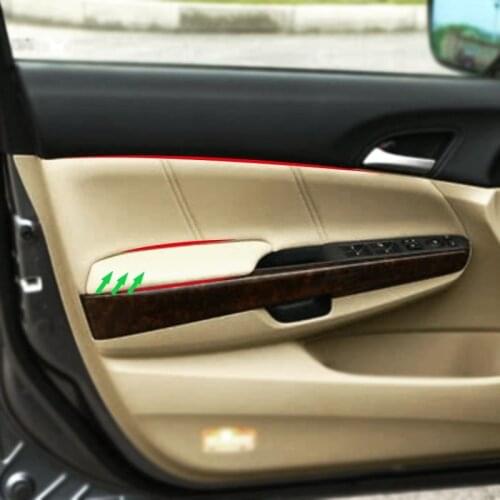 2pcs Microfiber Leather Car Door Handle Armrest Panel Cover Trim For Honda Accord 8th Gen 2008 2009 2010 2011 2012 Sedan