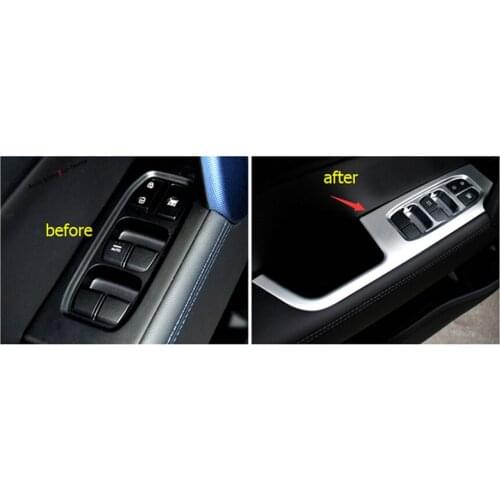 Yimaautotrims Inside Door Handle Panel Surround Window Switch Cover Trim Fit For Hyundai Creta IX25 2015 2016 2017 ABS Interior