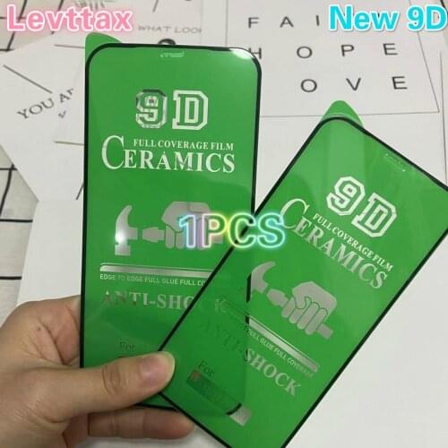 1pcs Green 9D Soft Ceramic Film For iPhone 12 pro max 11 Full Glue Cover Screen Protec For iPhone X XR XS Max 8 7 6S Plus SE2020