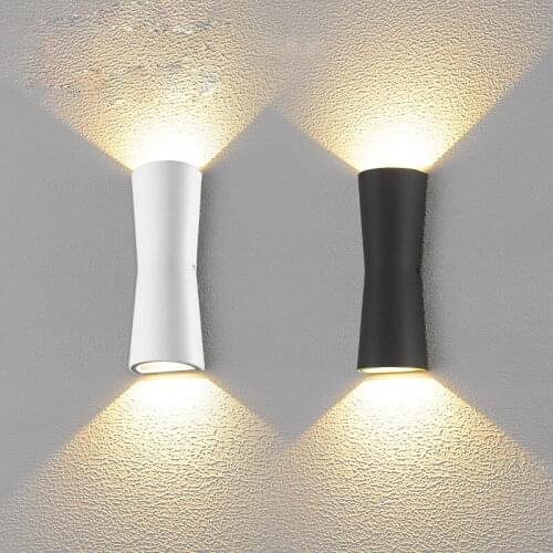 IP54 Nordic Outdoor Waterproof Wall Lamp 6W / 10W / 14W Wide Voltage AC85V-265V Wall LED Light Indoor Outdoor Decorative Sconce