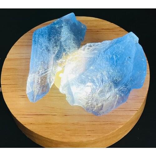 Natural Blue Fluorite Crystal Rare Gemstone Original Specimen Quartz Crystal Mineral Aquarium Decoration