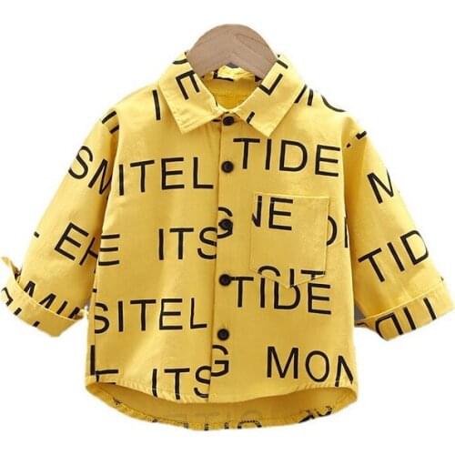 New Spring Autumn Baby Boys Clothes Fashion Children Letter Shirt Toddler Casual Costume Infant Jacket Clothing Kids Sportswear