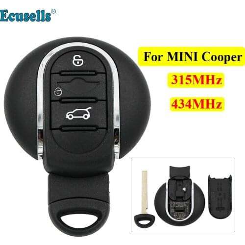 NEW 3 buttons Smart Remote Car Key Fob 315MHz 434MHz for BMW Mini Cooper 2015 2016 2017 2018 with emergency key blade
